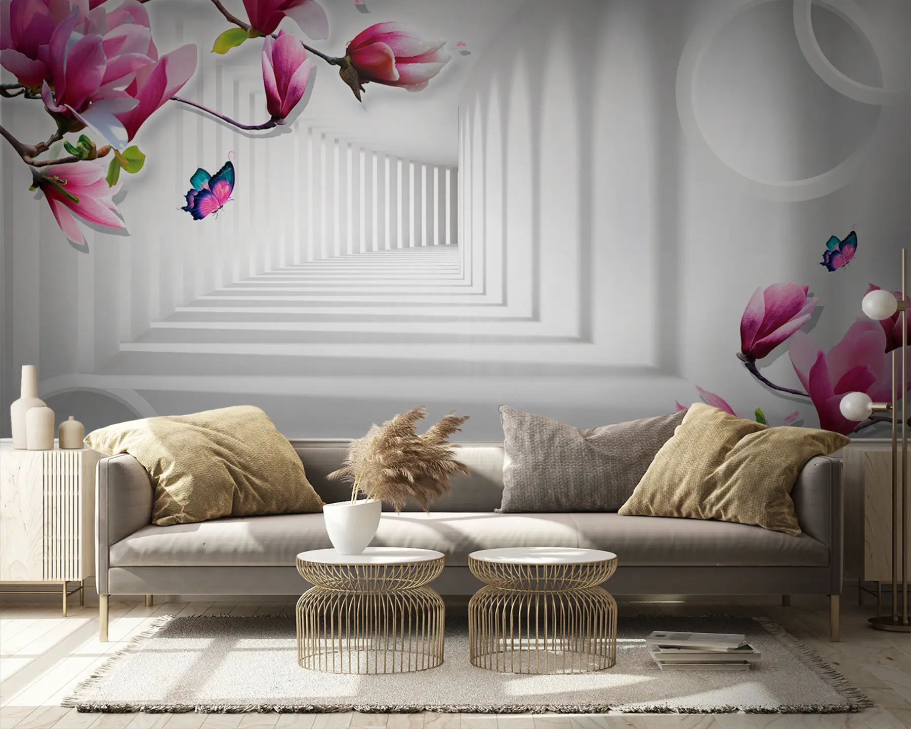 Fototapeedid Magnoolia oksad tunnelis u94055