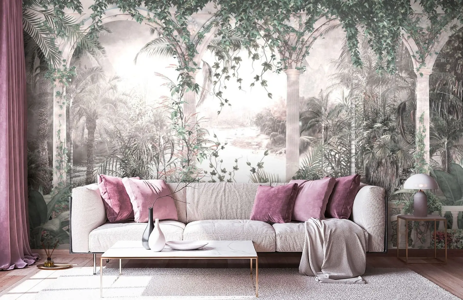 Fototapeedid Iidsed kaared aias u94141