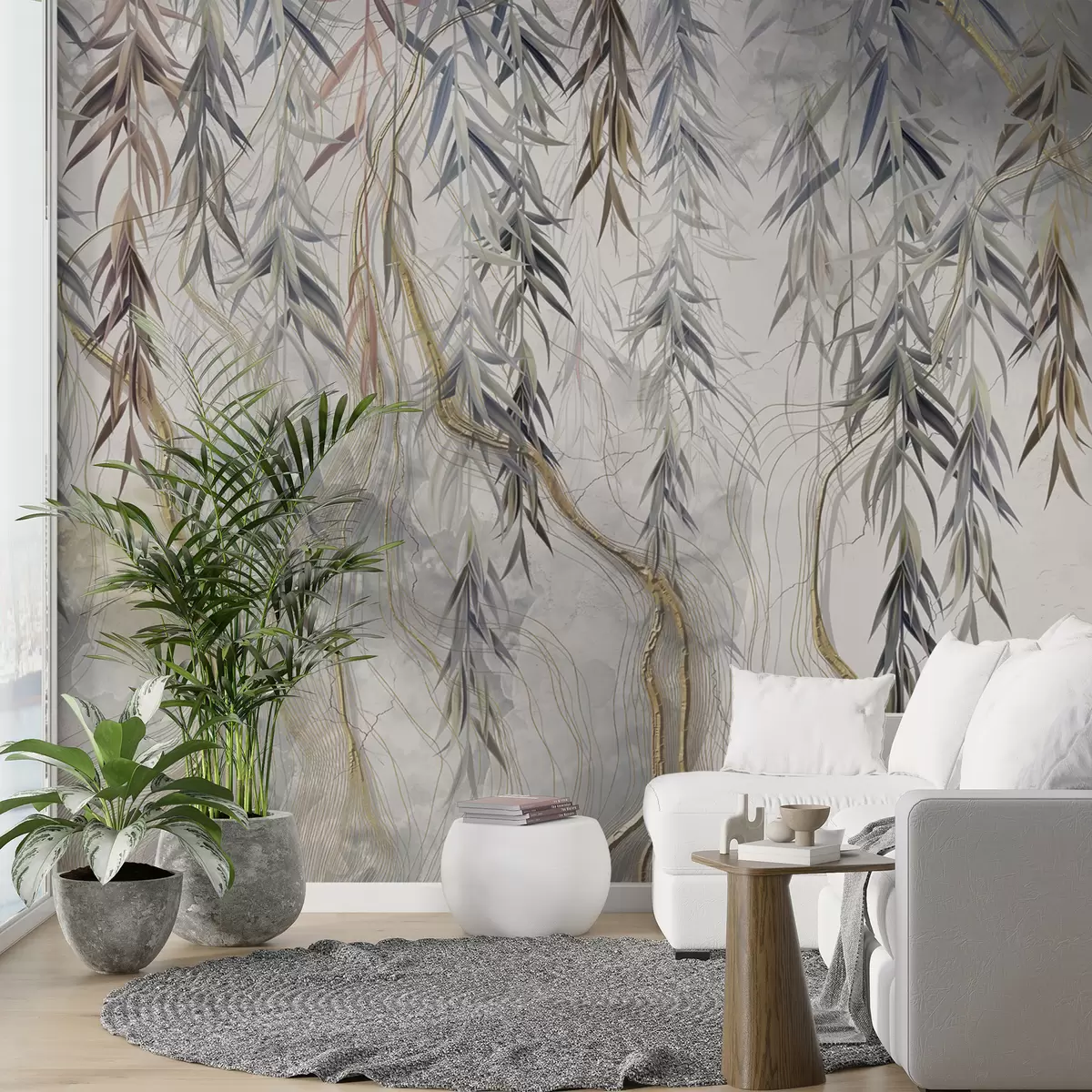 Fototapeedid Maagiline marmor ja lehed u74185