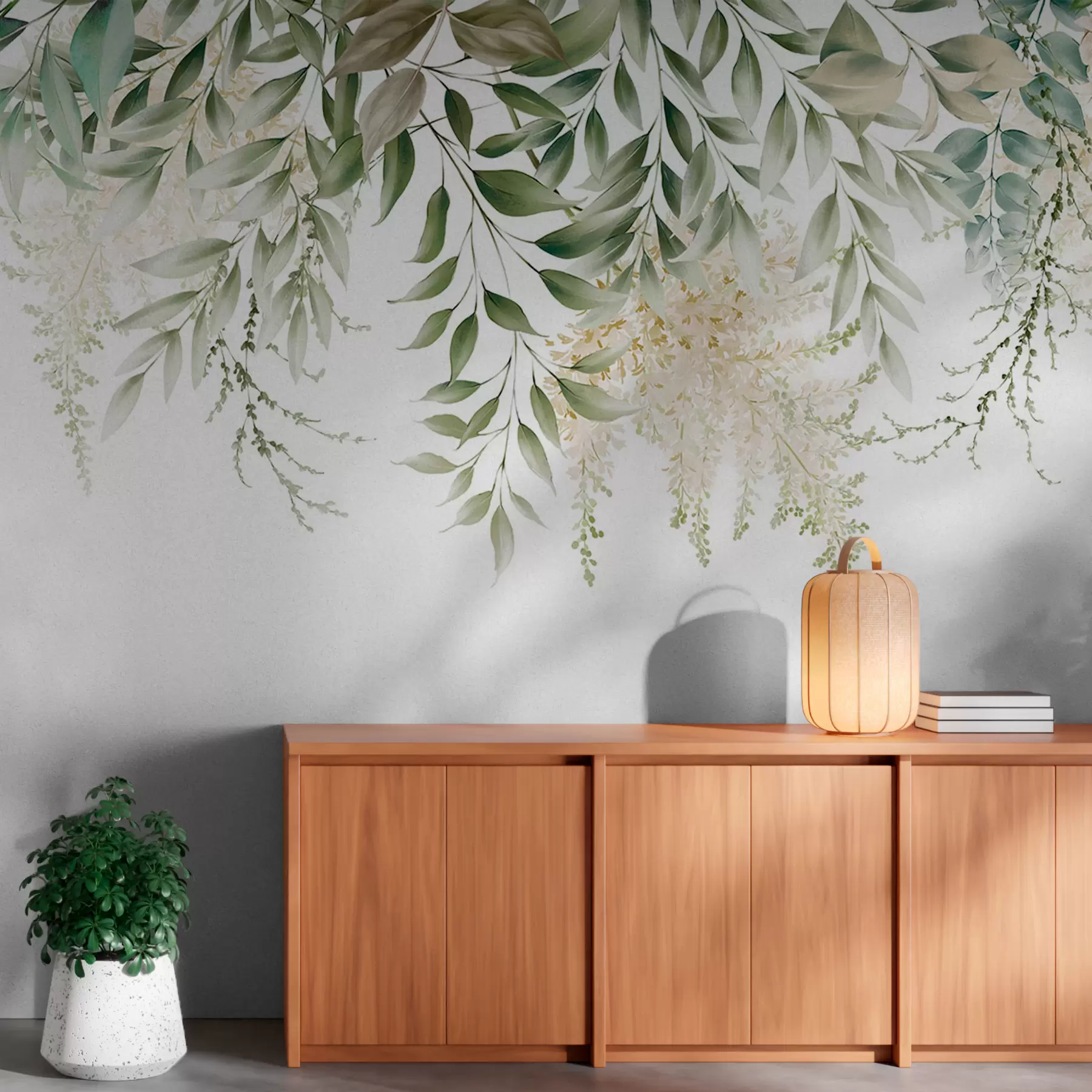 Fototapeedid Lilleraam akvarellrohelistega u94197