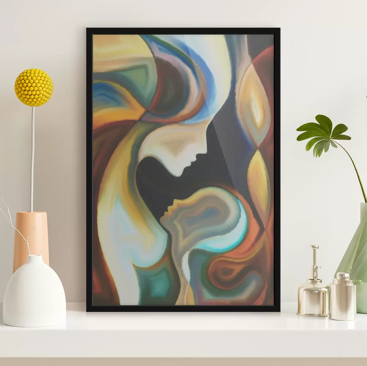 Plakat Värv, taim ja oks f00034