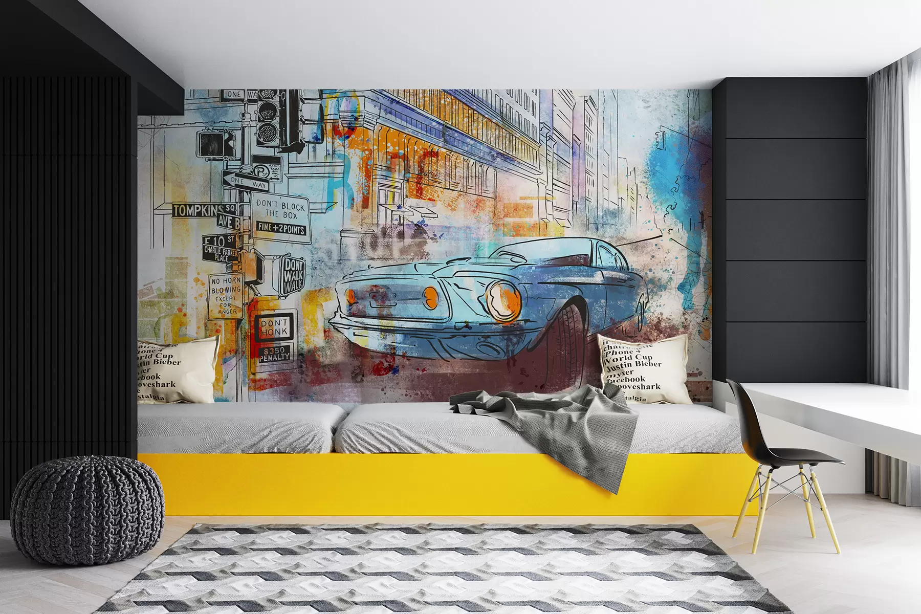 Fototapeedid Graffiti masin u75814