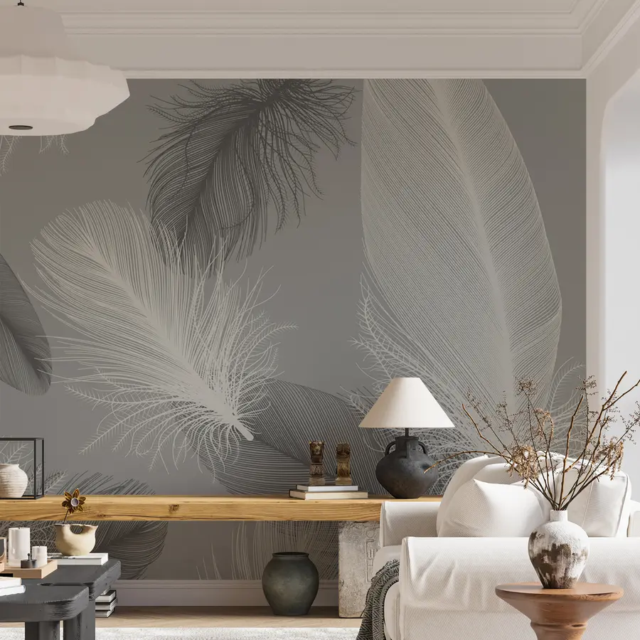 Fototapeedid Valged ja mustad suled u04919