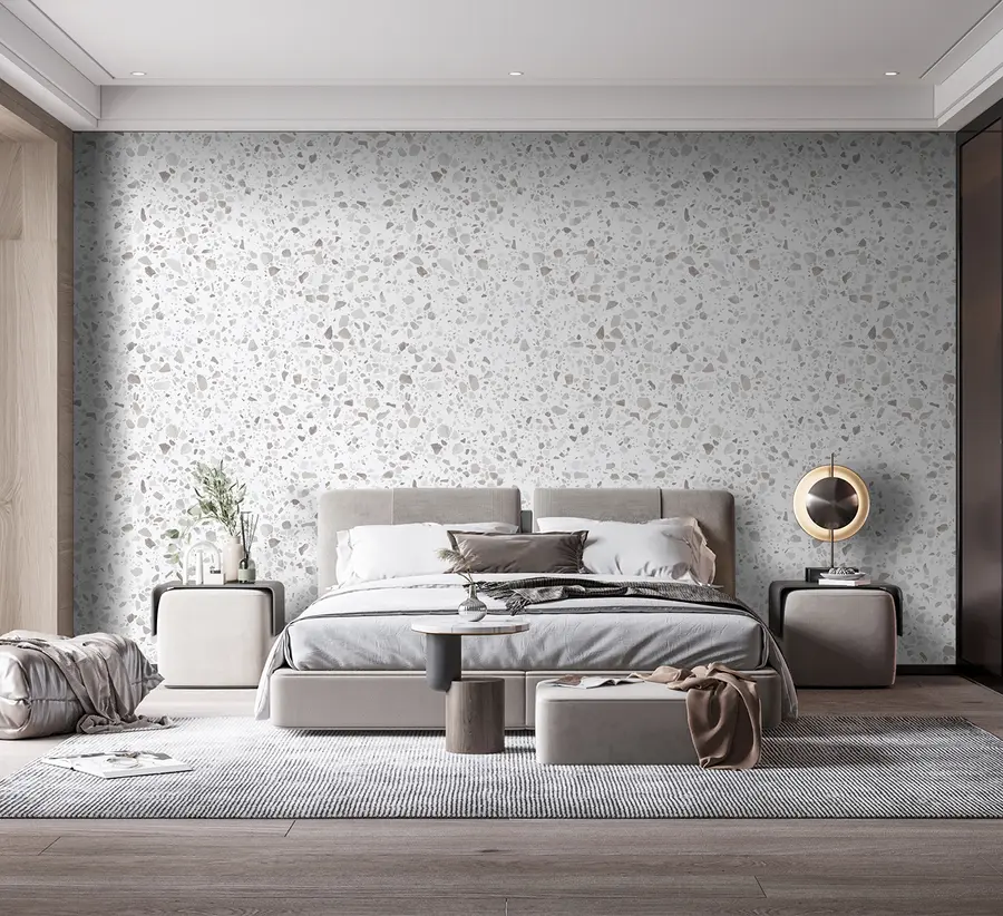 Fototapeedid Terrazzo plaadid, mosaiik looduslike kividega, graniit, marmor, kvarts, betoon u94304