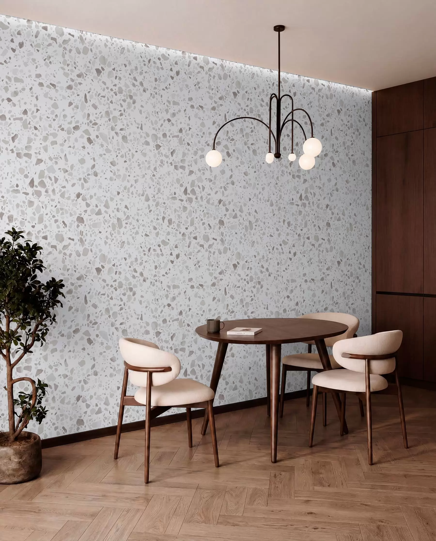 Fototapeedid Terrazzo plaadid, mosaiik looduslike kividega, graniit, marmor, kvarts, betoon u94304