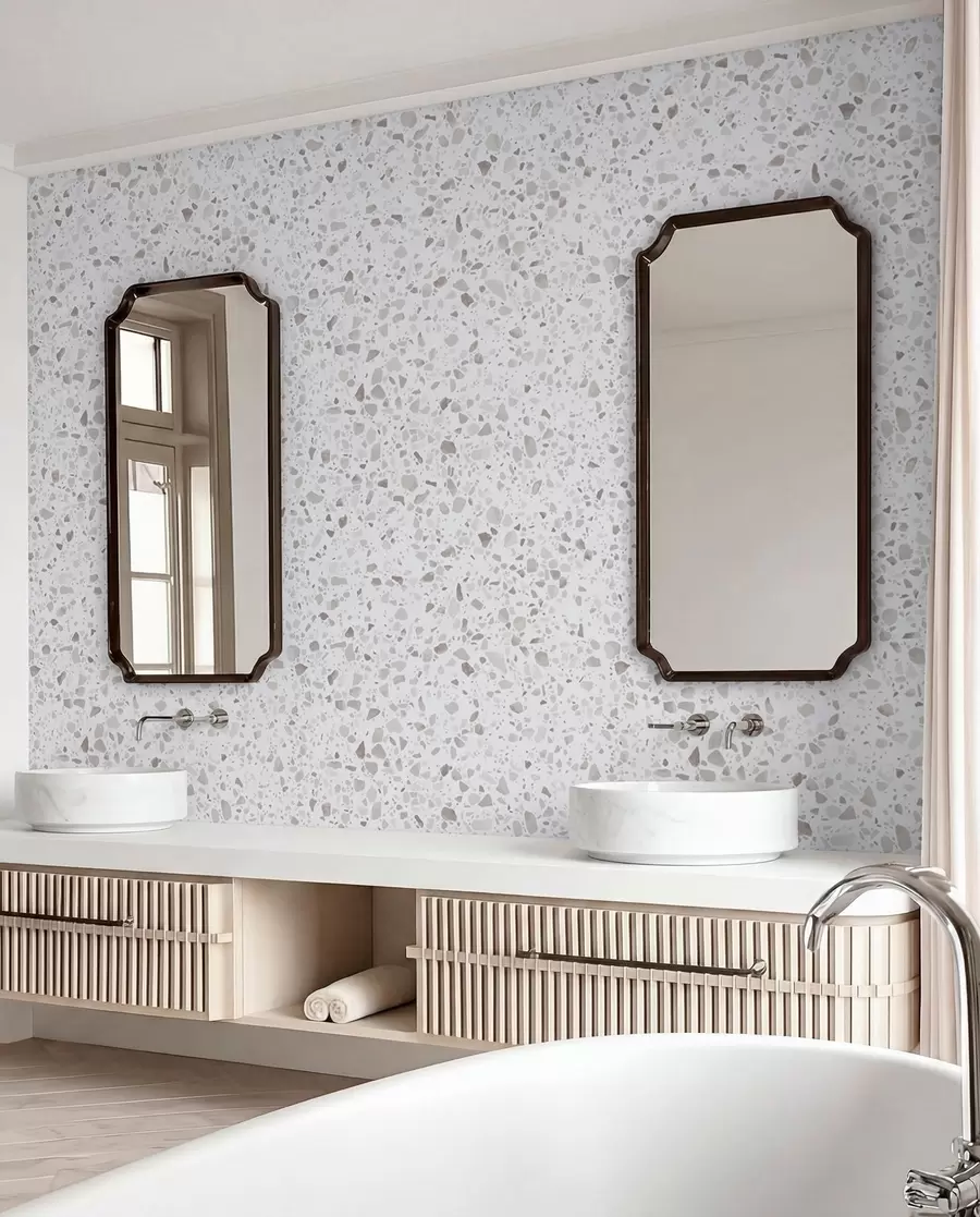Fototapeedid Terrazzo plaadid, mosaiik looduslike kividega, graniit, marmor, kvarts, betoon u94304