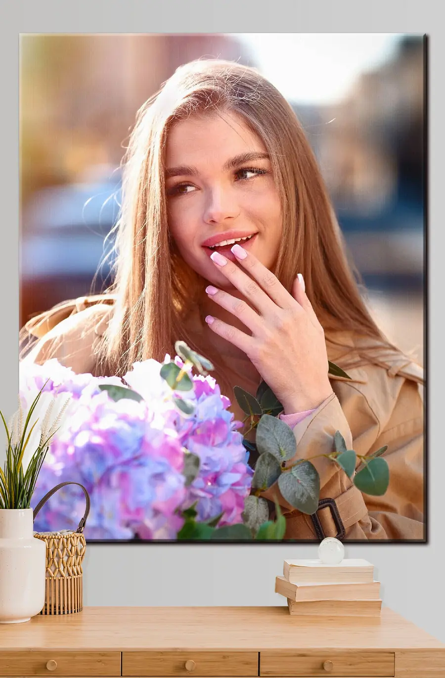 Pilt Huul, naeratus ja lill s33297