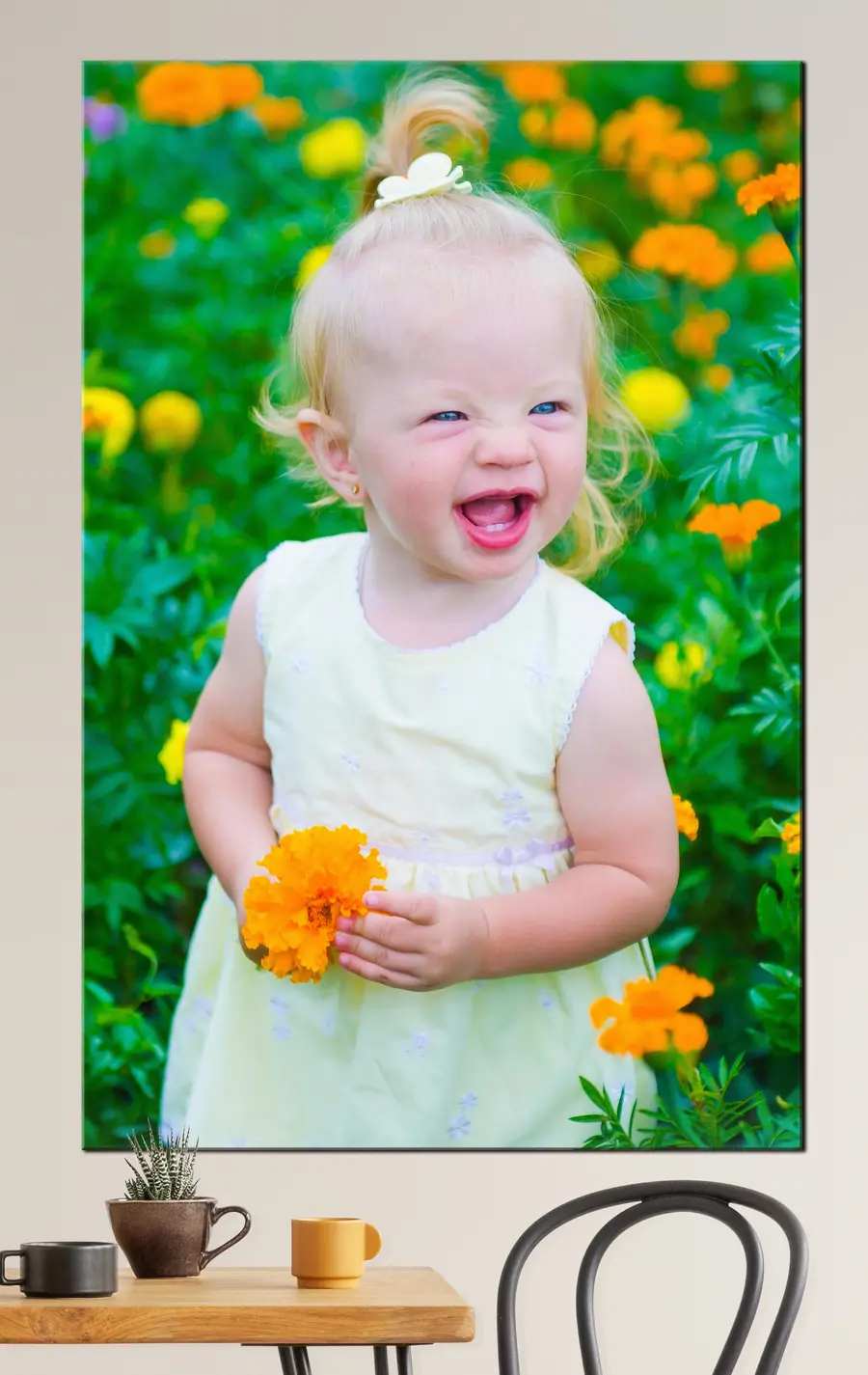 Pilt Nägu, naeratus ja taim s33349