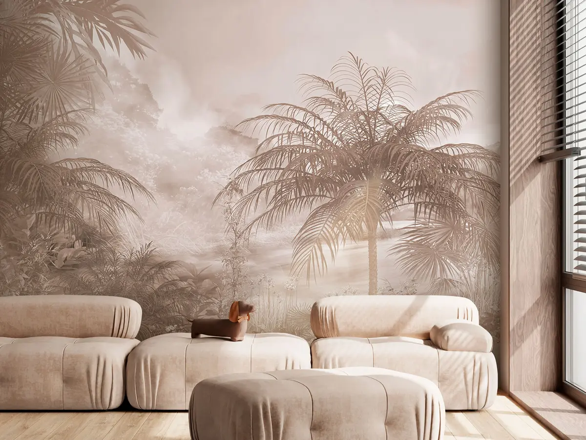 Fototapeedid Troopilise puu tapeedikujundus u95102