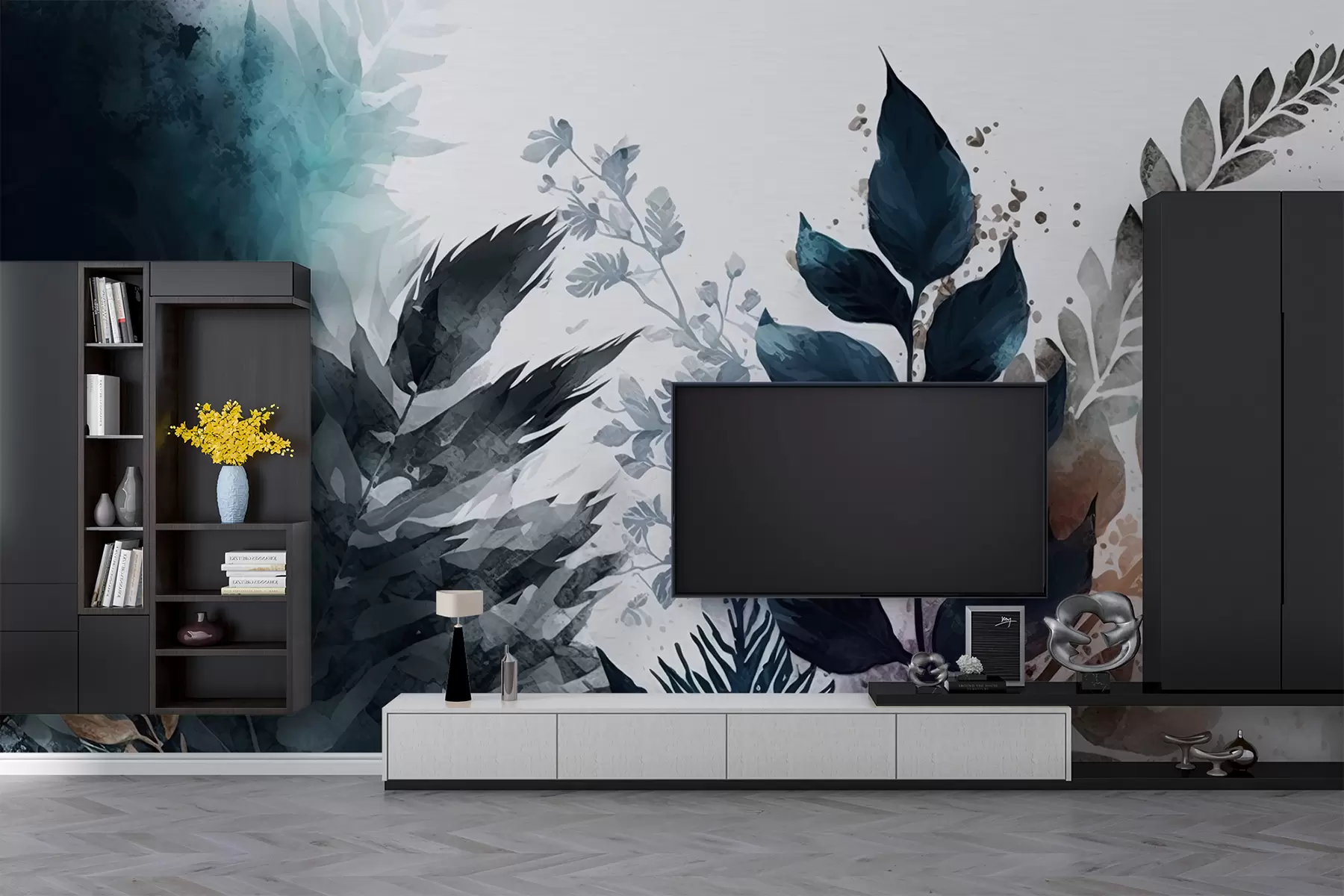 Fototapeedid Akvarelli lehed u75436