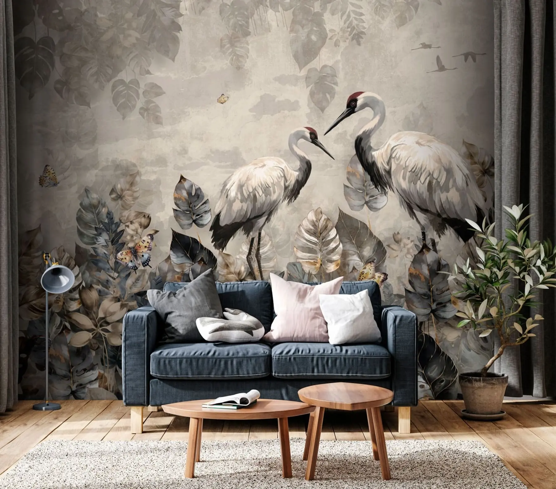 Fototapeedid Kaks kraanat grunge-tekstuuril u94625