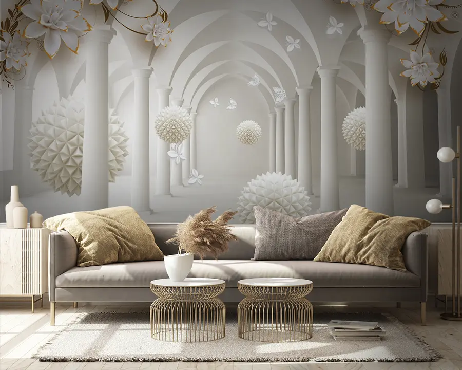 Fototapeedid Teravad sfäärid tunnelis u94966