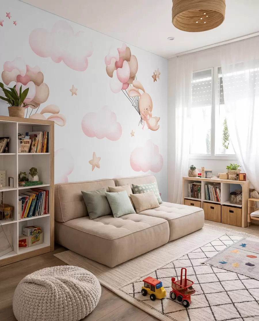 Fototapeedid Jänkud õhupallireisil u95399