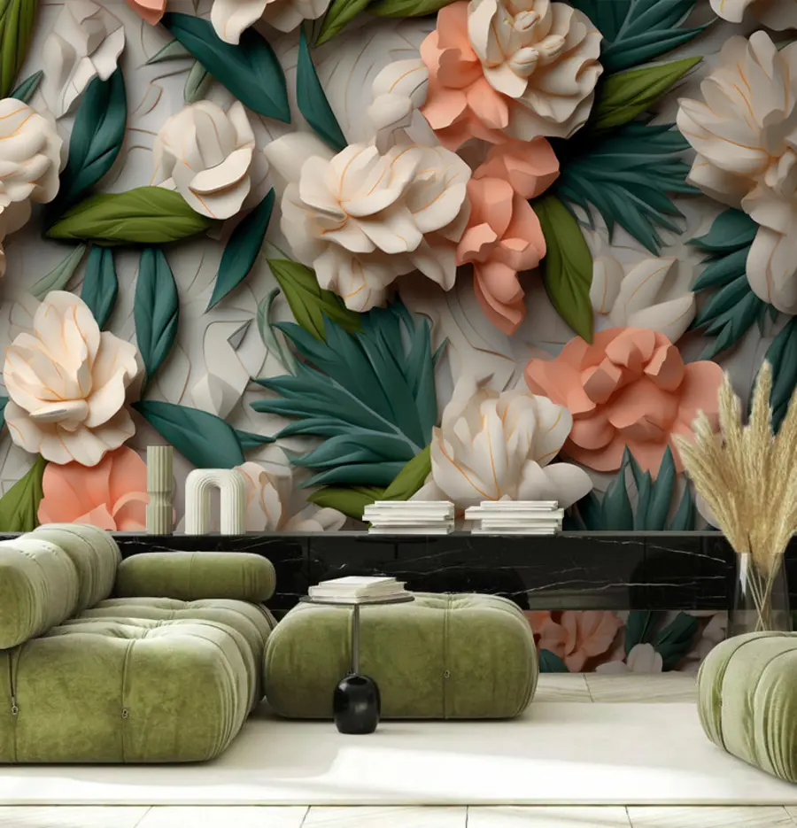 Fototapeedid 3D abstraktsed taimed u95592