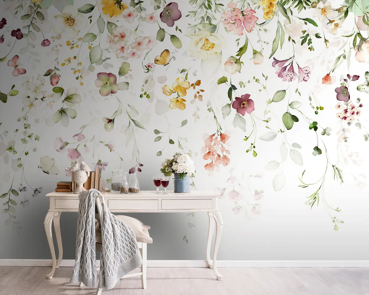 Fototapeedid Akvarellkompositsioonid aialilledega u95507