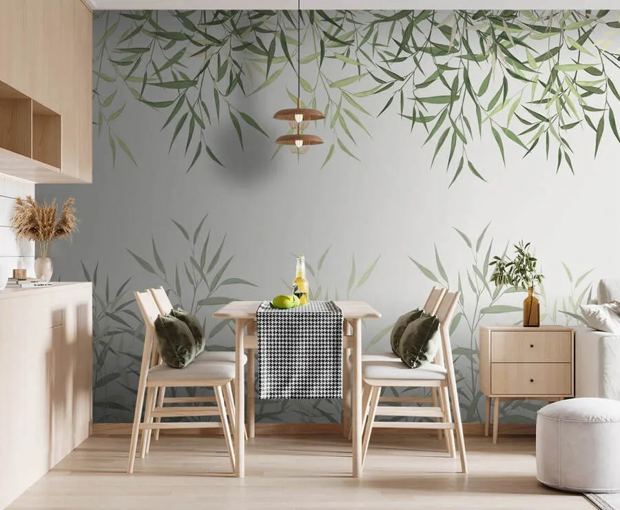 Fototapeedid Pilliroo bambuse lehed u95355