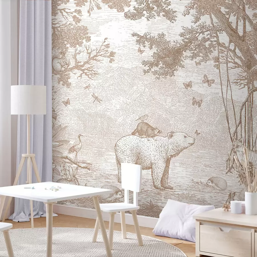 Fototapeedid Haldjas mets imeliste loomadega u95425