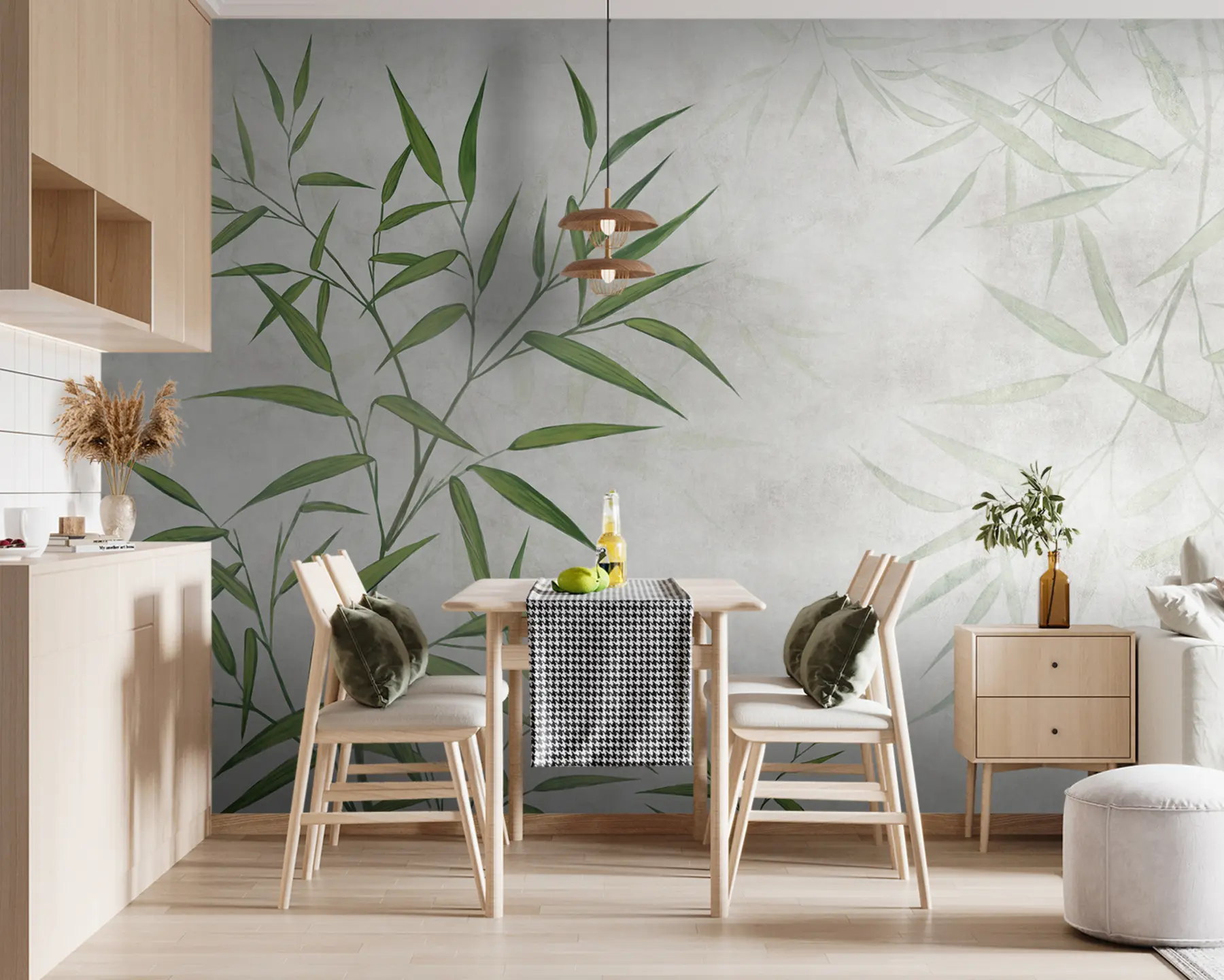 Fototapeedid Bambusest pilliroo lehed u95921