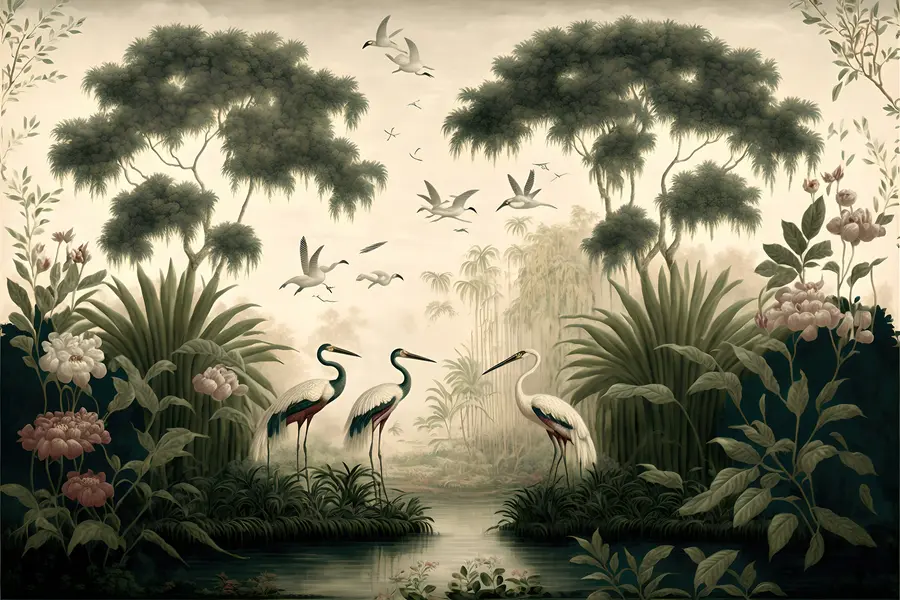 Fototapeedid Linnud vihmametsas u95653