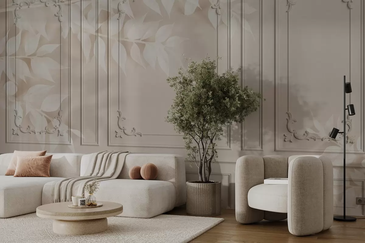 Fototapeedid Klassikalised inglise Boiserie lehtedega paneelid u96165