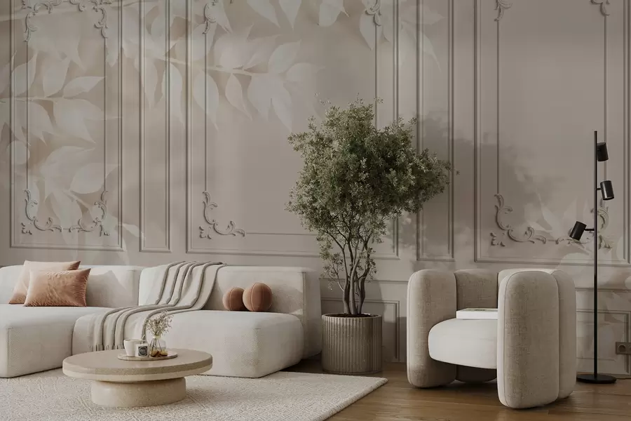 Fototapeedid Klassikalised inglise Boiserie lehtedega paneelid u96165