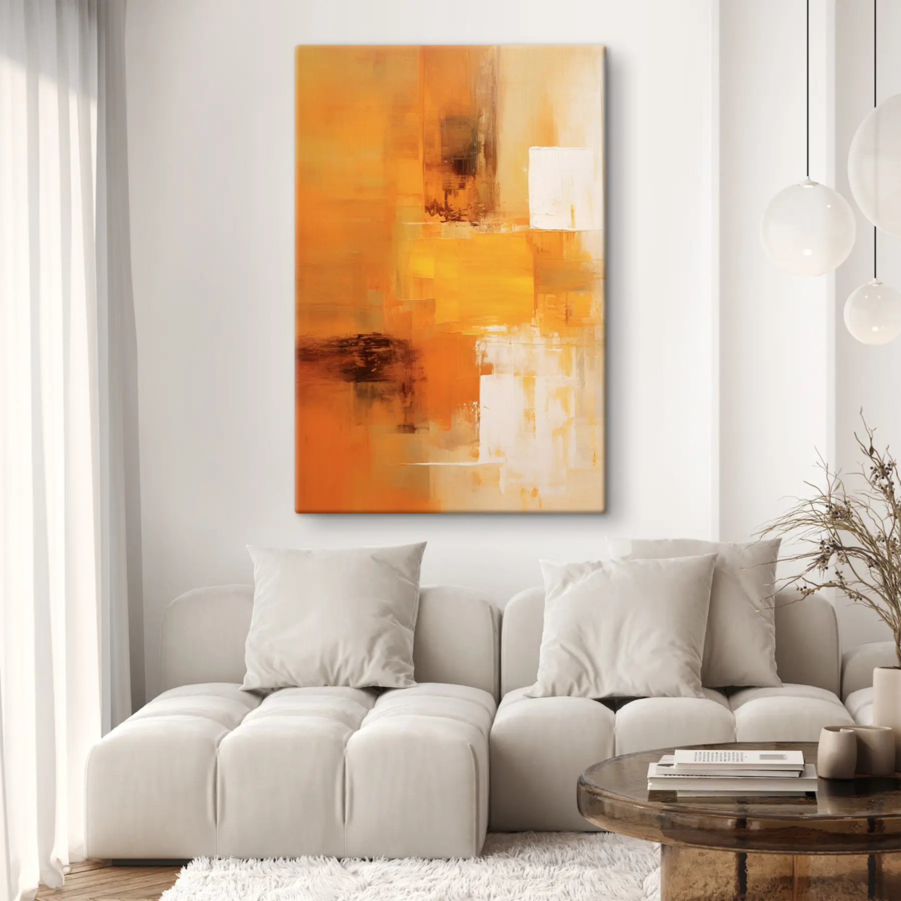 Fototapeedid Abstraktsioon oranžides toonides s35299