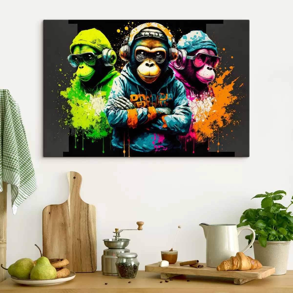 Pilt Erksavärvilised ahvid s34887