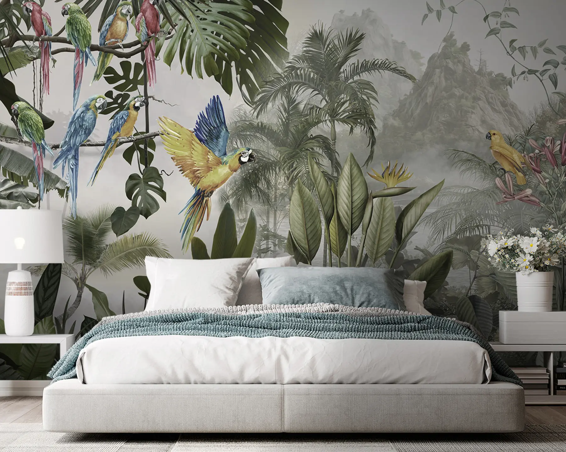 Fototapeedid Papagoid vihmametsas u95693