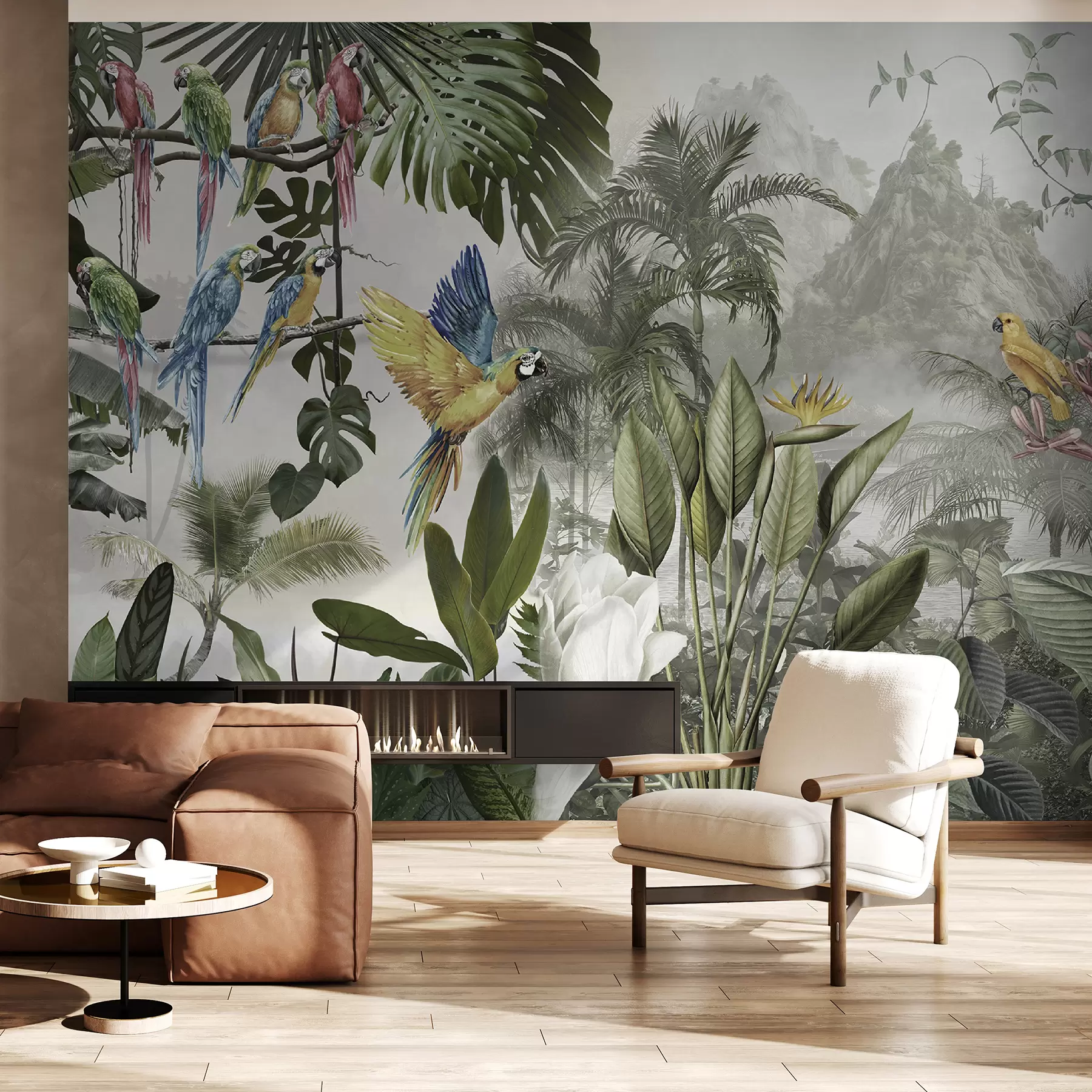 Fototapeedid Papagoid vihmametsas u95693