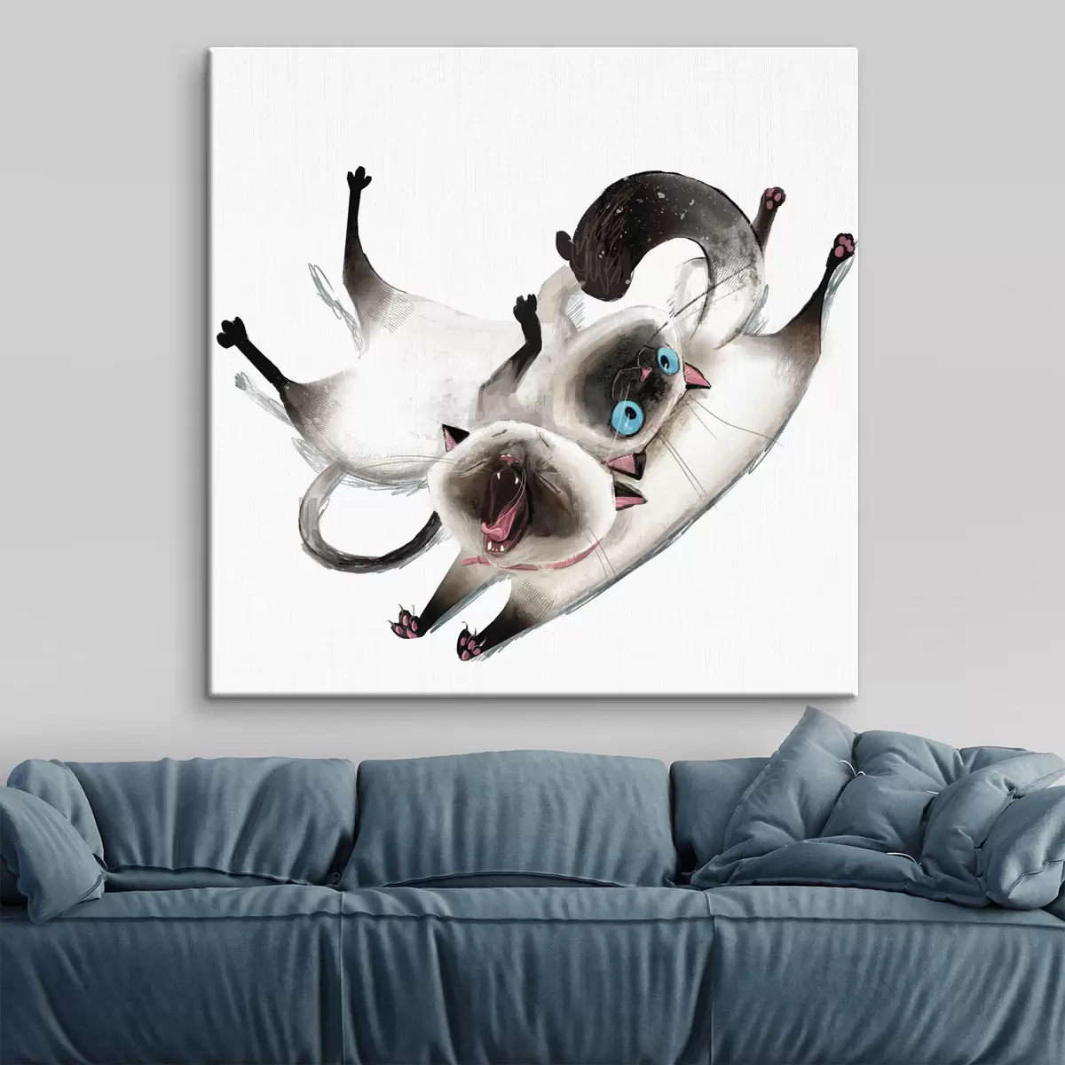 Pilt Mänguhimulised kassid naudivad oma aega koos s34990