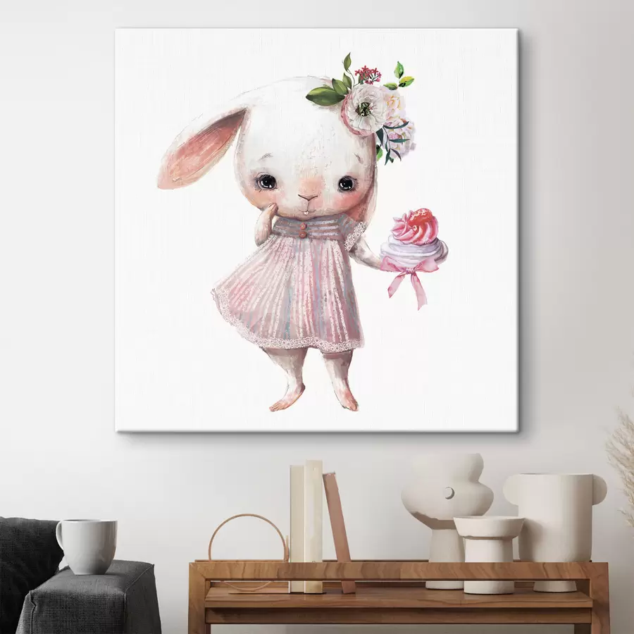 Fototapeedid Armas jänes magusa maiuspalaga s35046