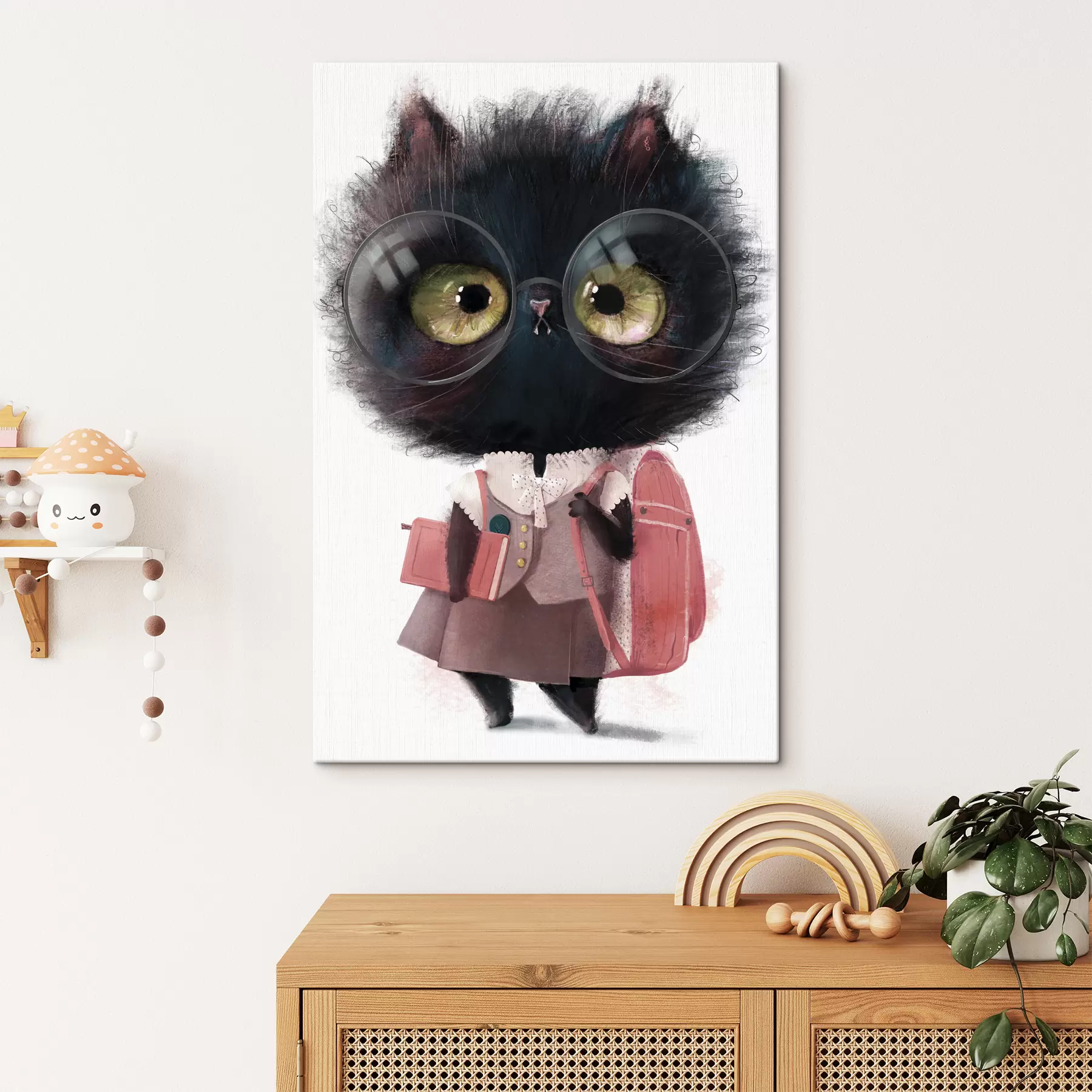 Fototapeedid Nutikas kiisu on kooliks valmis s34994