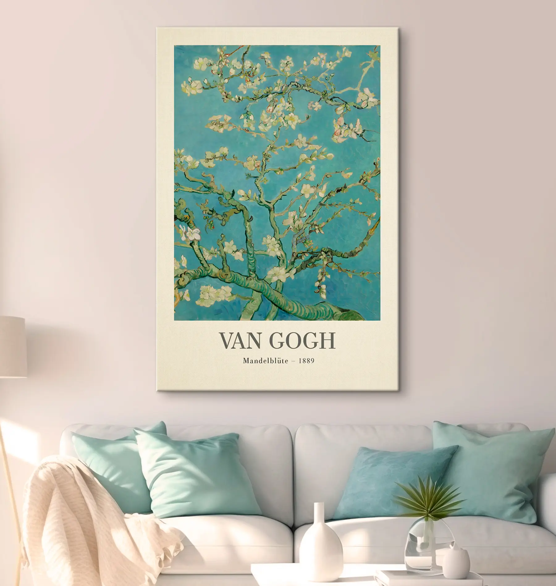 Fototapeedid Õitsevad oksad sinisel taustal s35610