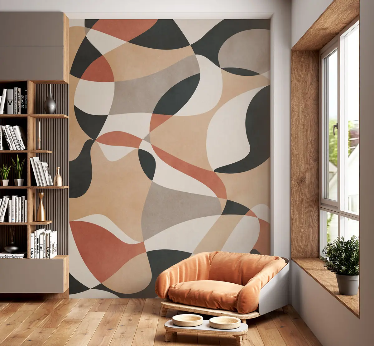 Fototapeedid Kaasaegne geomeetriline abstraktsioon grunge pööningu stiil u97206