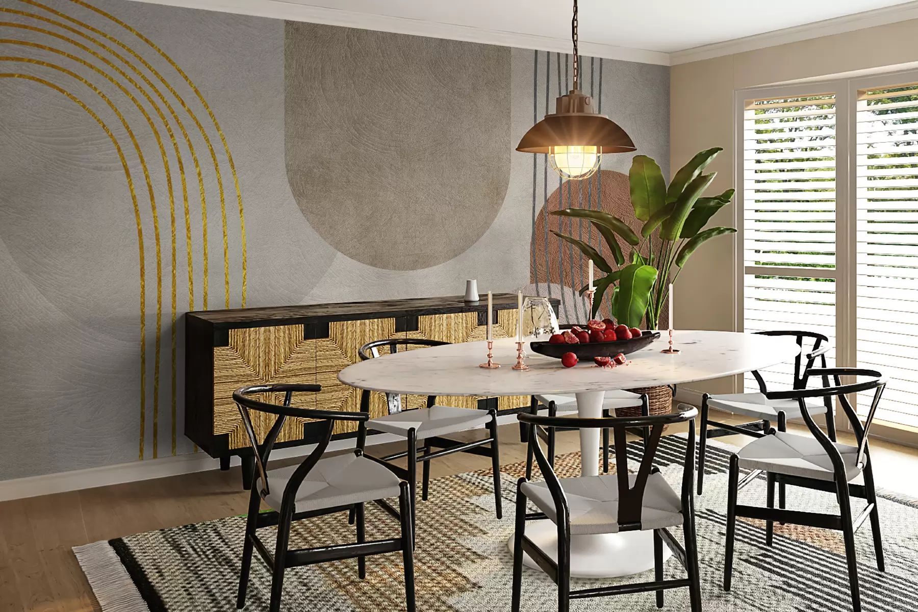 Fototapeedid Abstraktne boho muster u97255