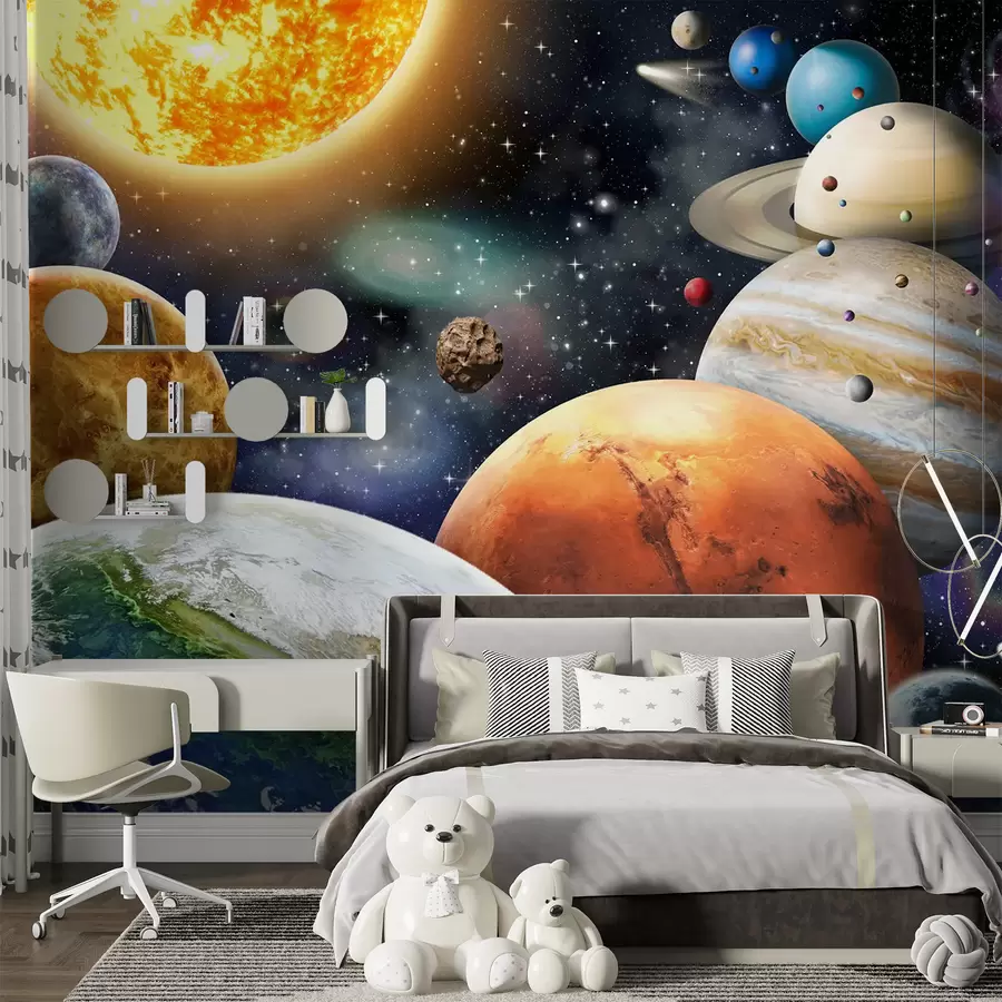 Pilt Päikesesüsteemi värvilised planeedid u97422