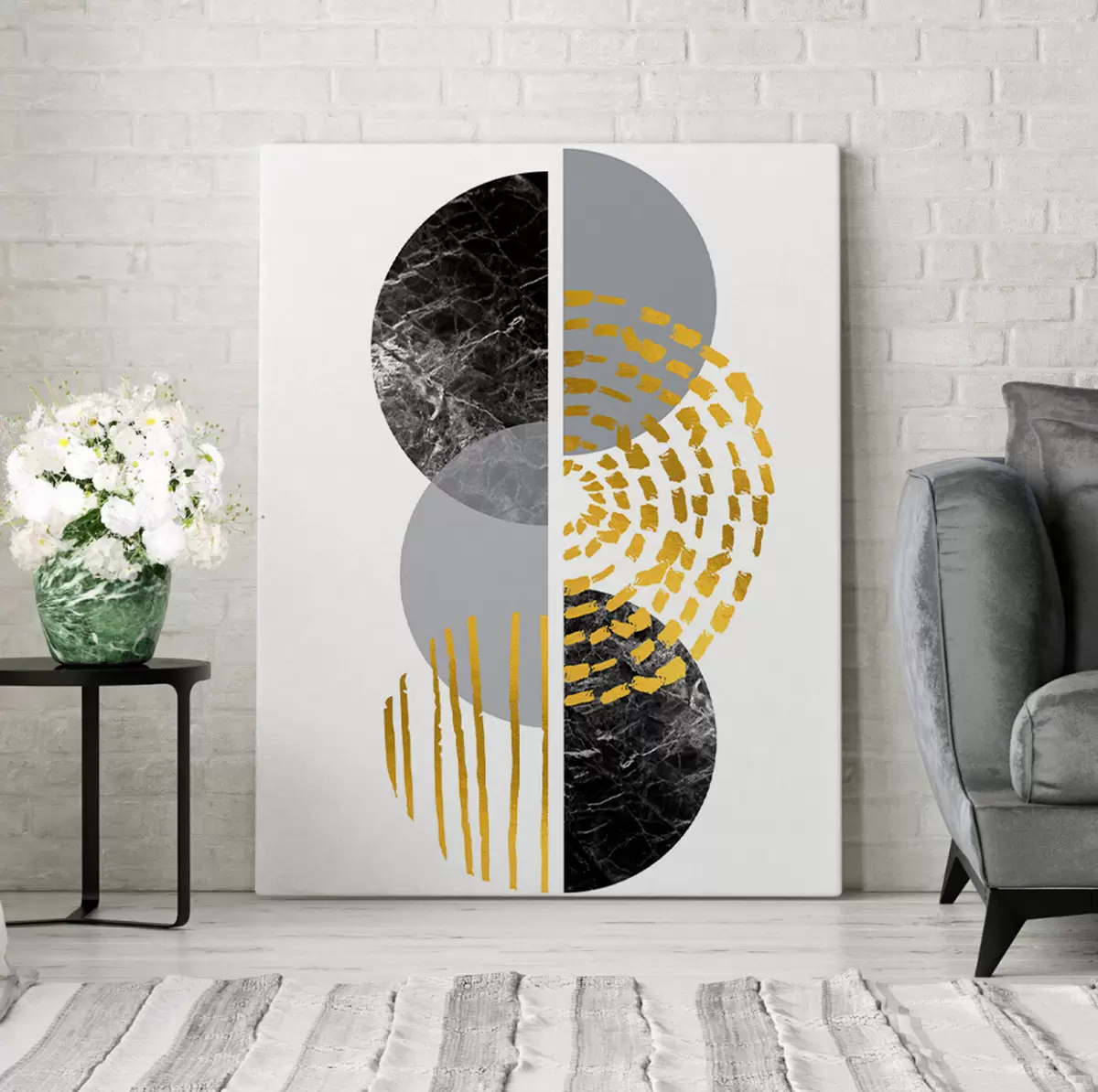 Pilt Abstraktne kujundus kihiliste kujunditega s35942