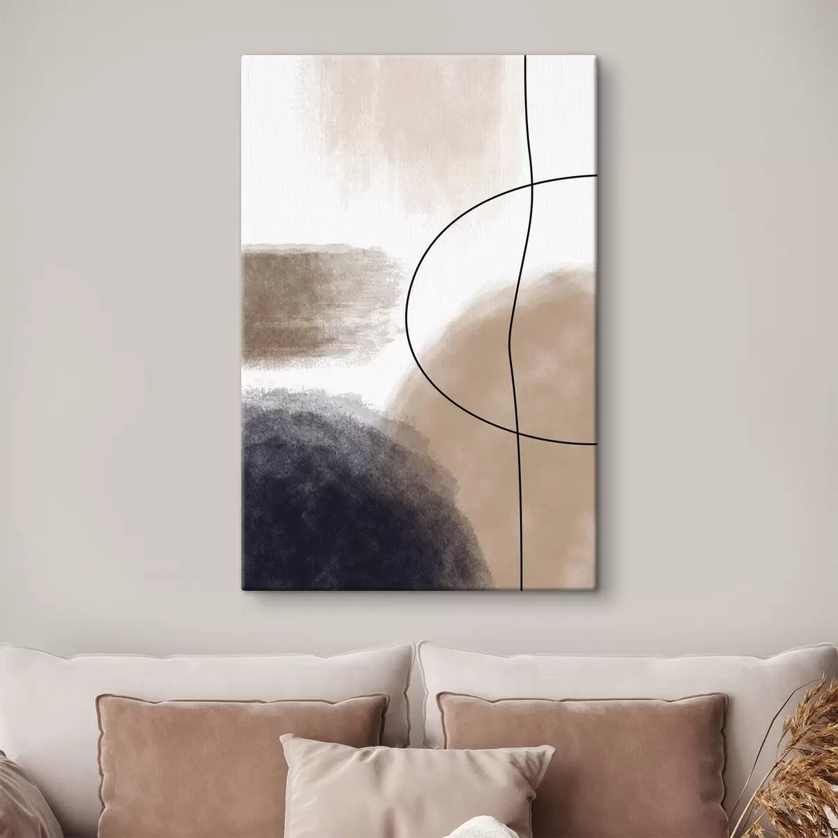 Pilt Abstraktsed kujundid pehmes värvipaletis s35944