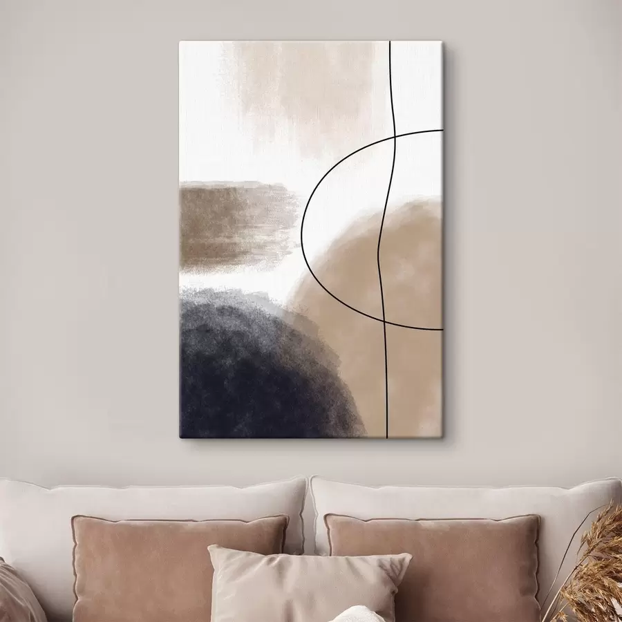 Pilt Abstraktsed kujundid pehmes värvipaletis s35944