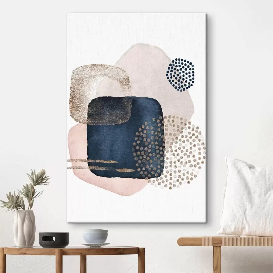 Pilt Beež ja sinine põsepuna valgel taustal s35989