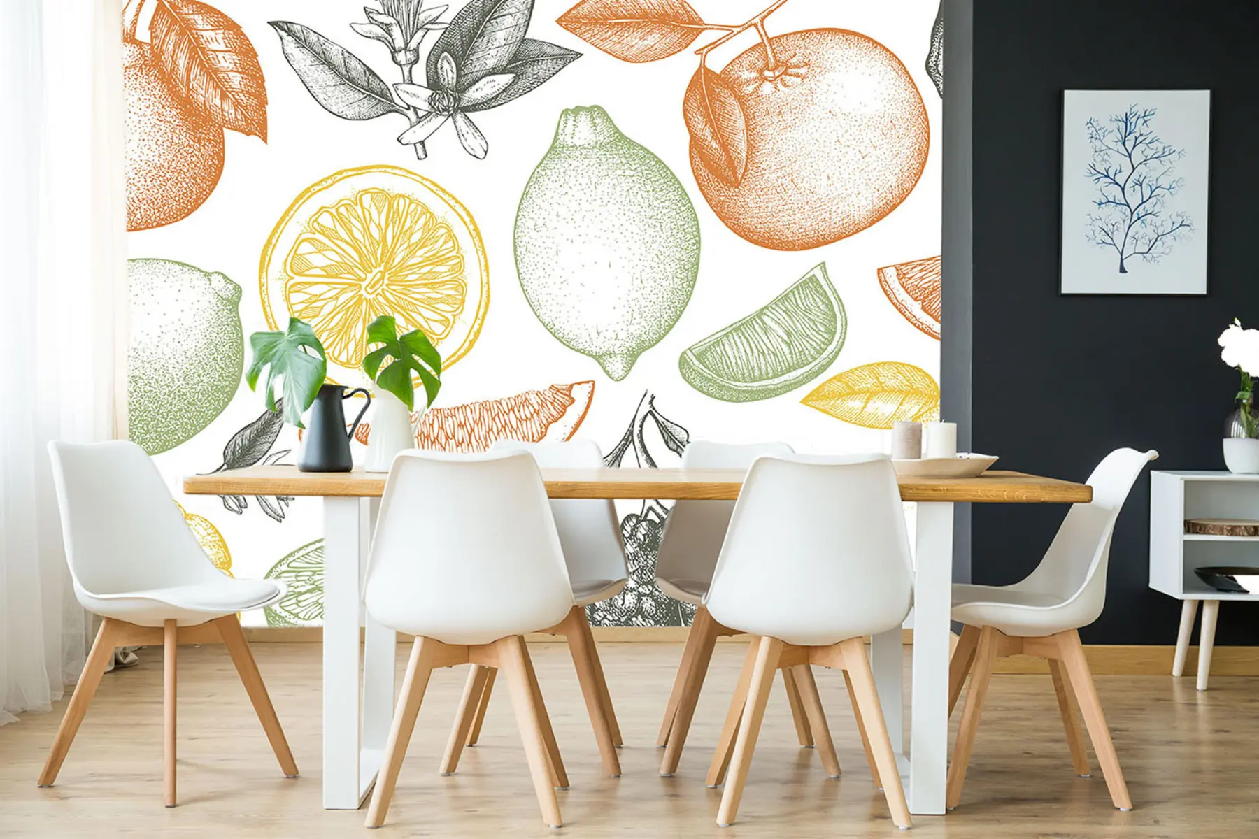 Fototapeedid Suured viljad heledal taustal u97447