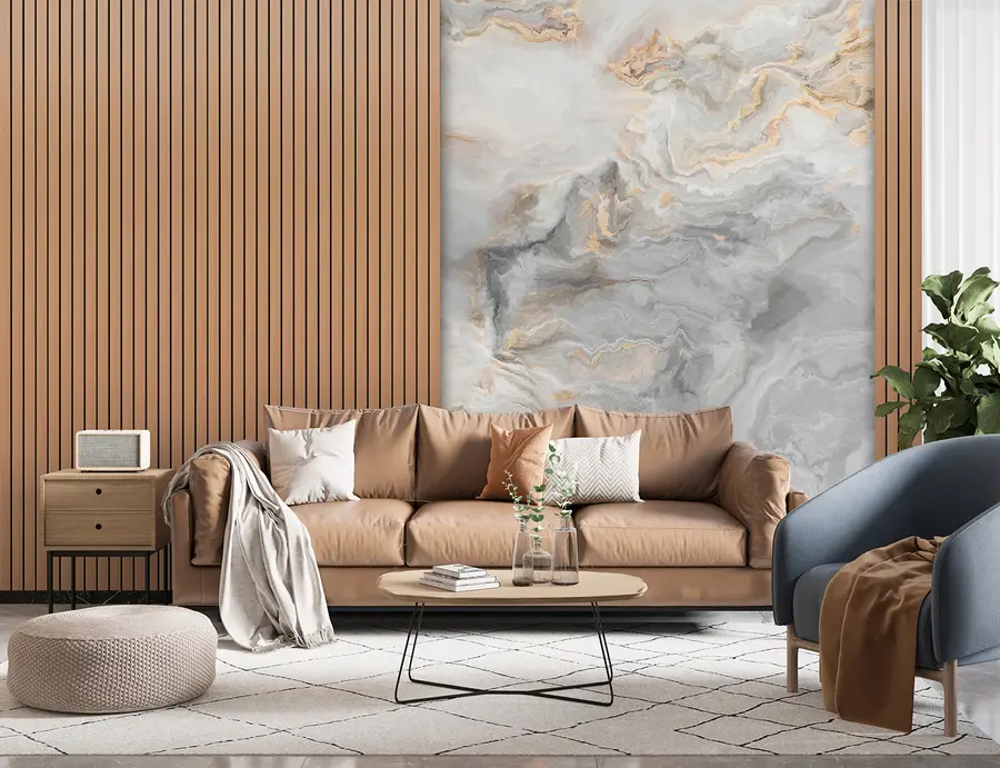 Fototapeedid Puidust liistud marmoriga u97426