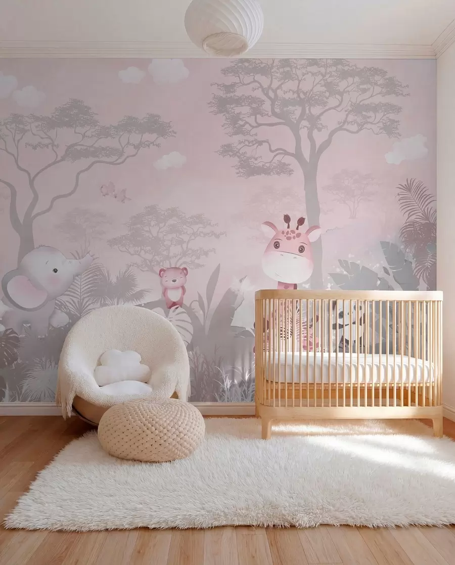Fototapeedid Väike safari tuhmis roosas u73878v3