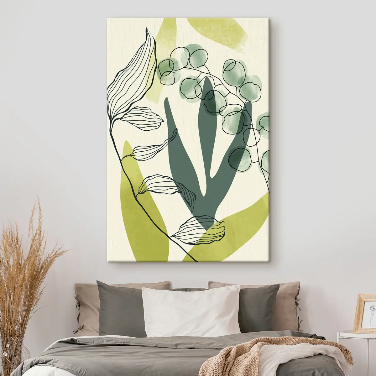 Pilt Abstraktne akvarell lilled ja lehed s36133