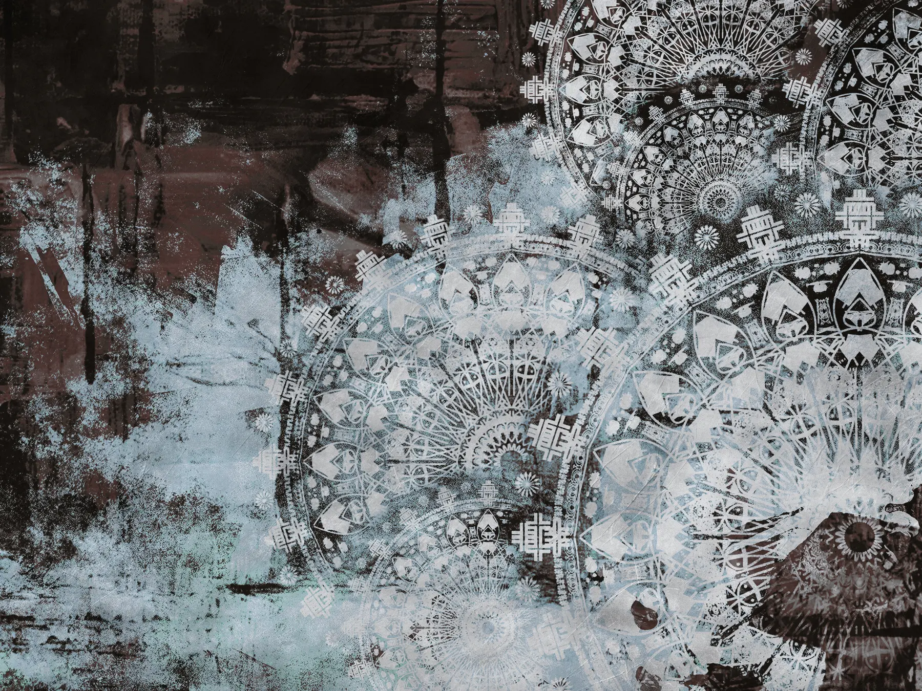 Fototapeedid Vintage mandala sinistes värvides u93958v1