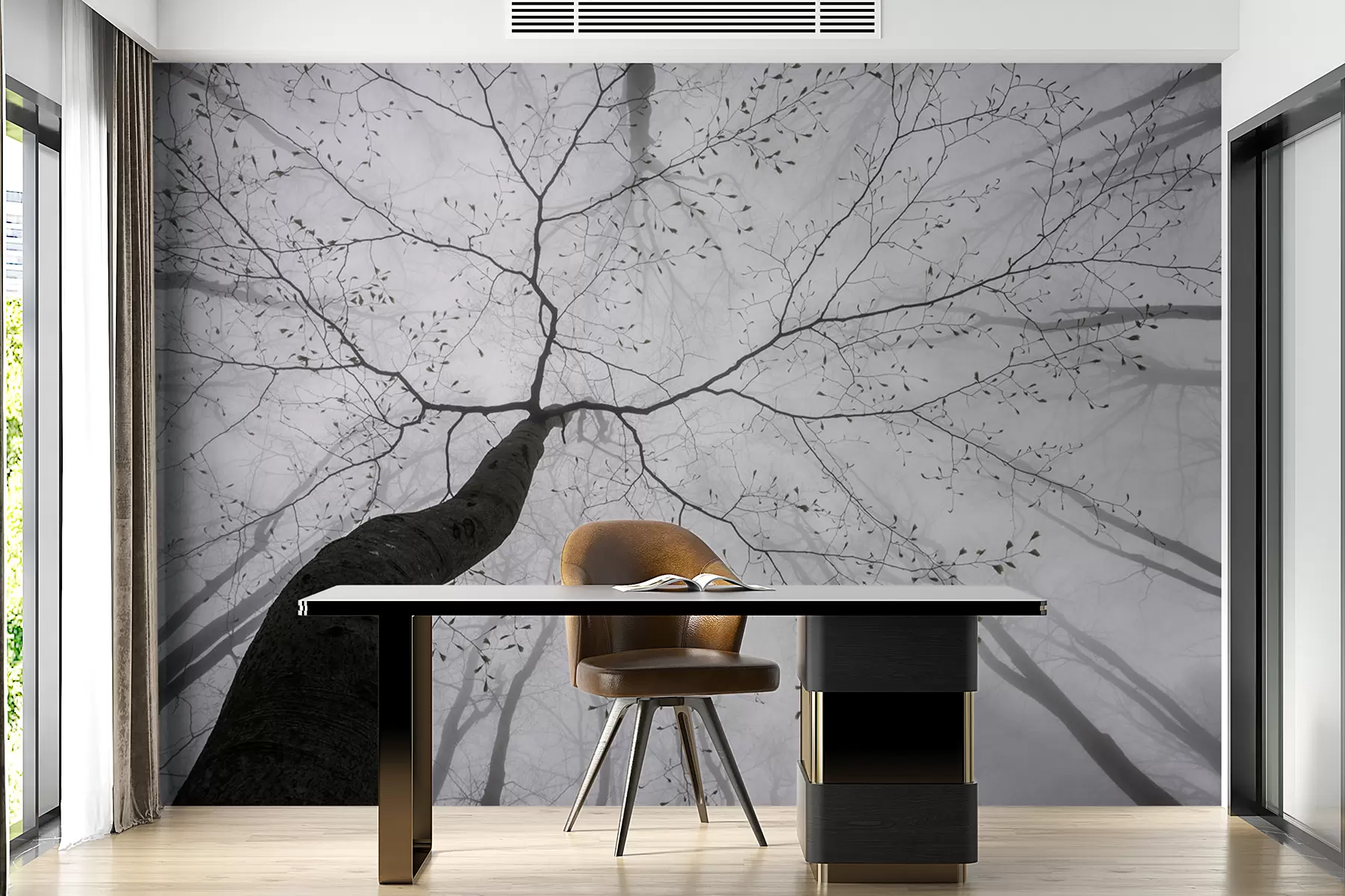 Fototapeedid Udune hommik metsas u97391