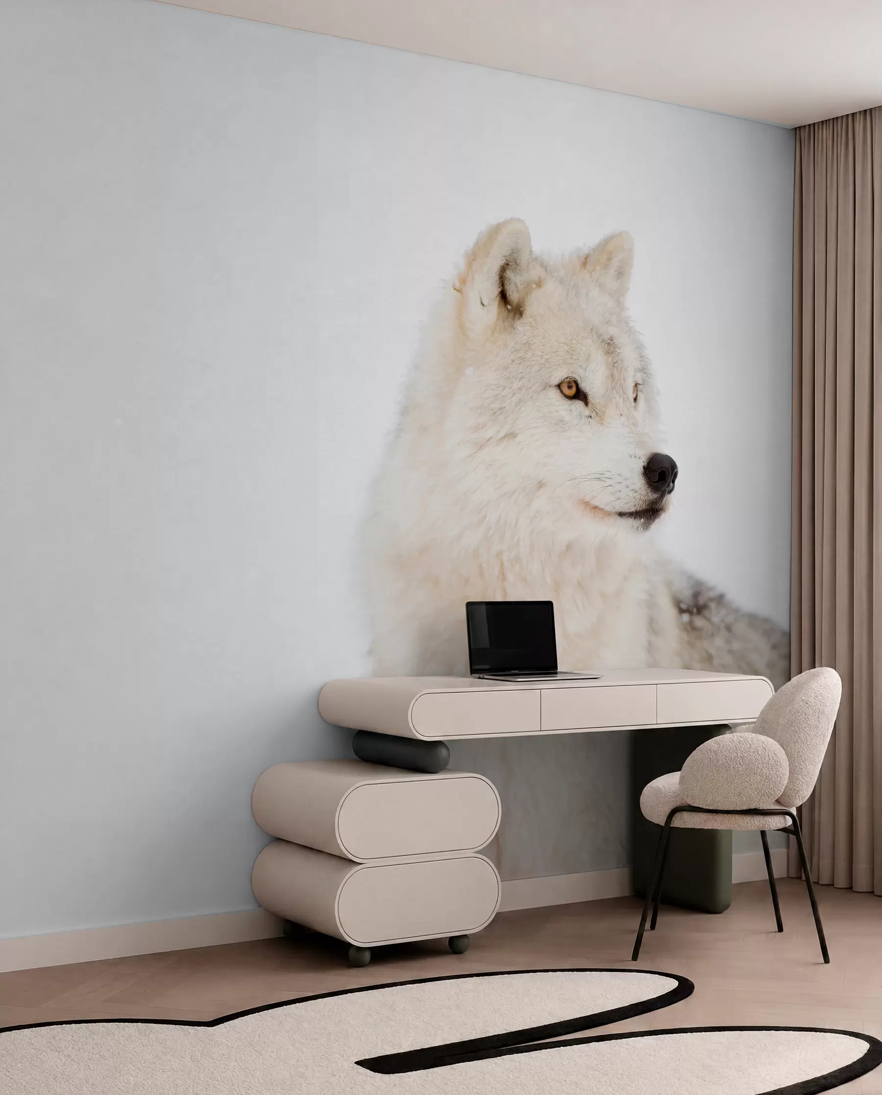 Fototapeedid Valge hundi portree u98189