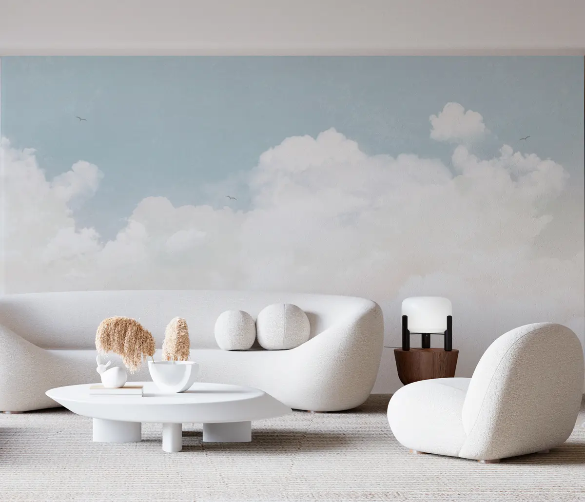 Fototapeedid Vintage pilved sinises taevas u96783v3