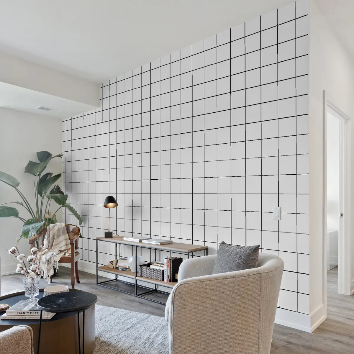 Fototapeedid Trendikas minimalistlik ruuduline tapeet u98561