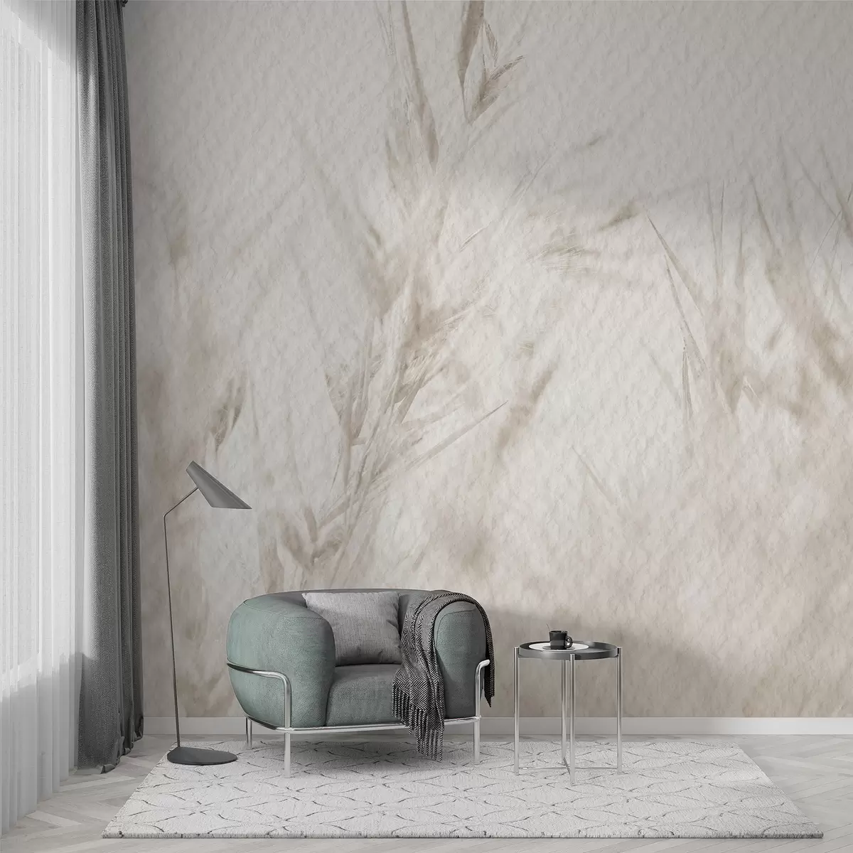 Fototapeedid Kuivatatud lilled vintage paberi tekstuuriga u98438